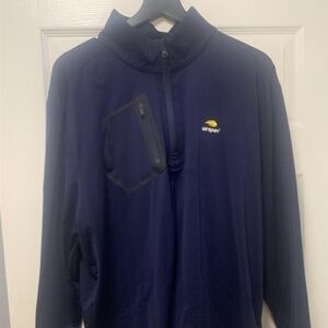 RLX Ralph Lauren Performance Jersey Quarter-Zip Pullover - XXL Navy